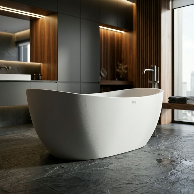 Ванна из искусственного камня IVA BS301170 прямоугольная 1700x750x580 мм