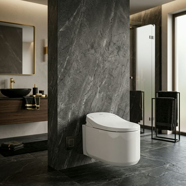 Унитаз-биде GROHE Sensia Pro Smart Toilet для скрытых сливных бачков, подвесной, альпин-белый (36508SH0)